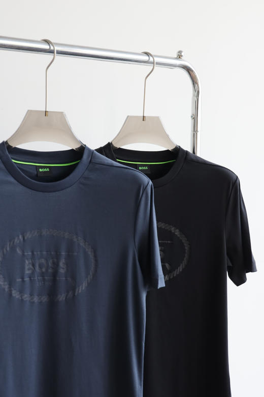 H.B 25年新款高尔夫徽标丝光平纹圆领T恤 TX502 商品图3