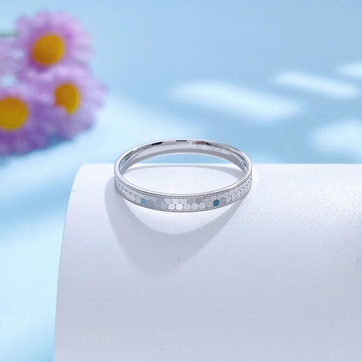 【限时8.8折】【线上铂金馆】PT950 #固口戒指 【国际铂金协会  精品】铂金实心鱼鳞戒指圈戒（面宽约2.3-2.7mm）(BJZ00207)预售产品下单后不退款不退货不换货不补差价) 商品图2