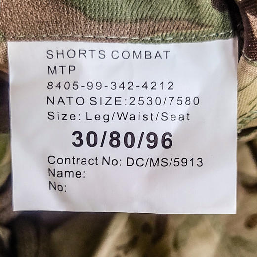 【英菌菌版原品 防泼耐造】MTP全地形迷彩战术短裤ds（sl） 商品图5