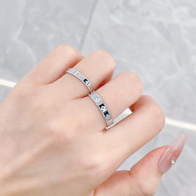 【限时8.8折】【线上铂金馆】PT950 #情侣日常 铂金实心活口戒指幸运四叶草图案情侣戒万花筒对戒/对(PTQLJ00008)预售产品下单后不退款不退货不换货不补差价)