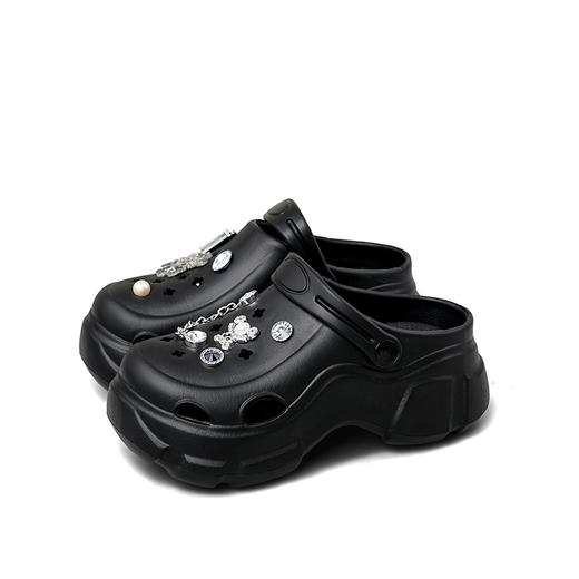 Safiya/索菲娅2025厚底轻便透气简约时尚洞洞鞋拖鞋SFD2110002 商品图4