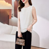 丁摩 高端无袖真丝上衣桑蚕丝背心2818 商品缩略图2