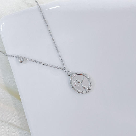 【限时8.8折】【线上铂金馆】PT950 铂金实心AB调节海洋明珠人鱼公主牌套链(PTTL00081)预售产品下单后不退款不退货不换货不补差价) 商品图2