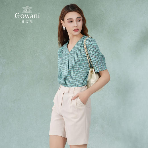 乔万尼真丝衬衫女夏新款桑蚕丝上衣显瘦EF2C312 商品图1