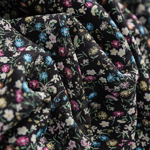 「高货wl」全新升级【铂金会员293/天猫399/差价106】(01146)洛诗琳法式浪漫复古印花连衣裙2025显瘦V领收腰大摆碎花裙wl01146 商品图3