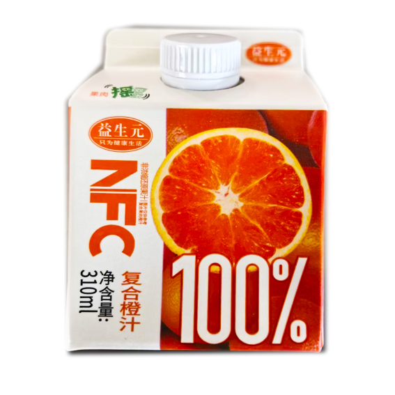 益生元复合橙汁饮料310ml×12盒【产地直发】