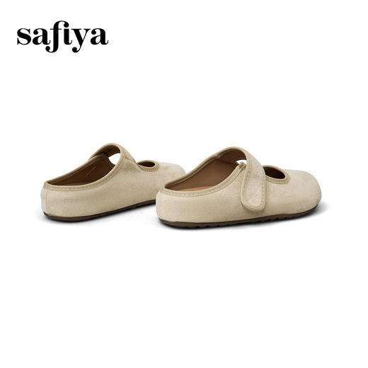 Safiya/索菲娅2025可露丽风甜美丑萌魔术贴包头玛丽珍勃肯拖鞋SFD3110406 商品图4