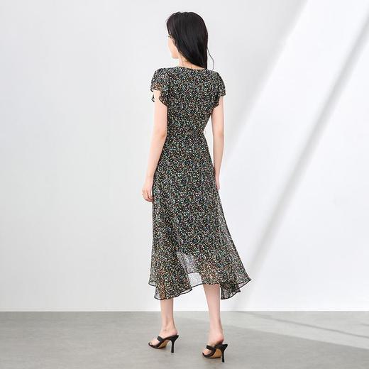 「高货wl」全新升级【铂金会员293/天猫399/差价106】(01146)洛诗琳法式浪漫复古印花连衣裙2025显瘦V领收腰大摆碎花裙wl01146 商品图2