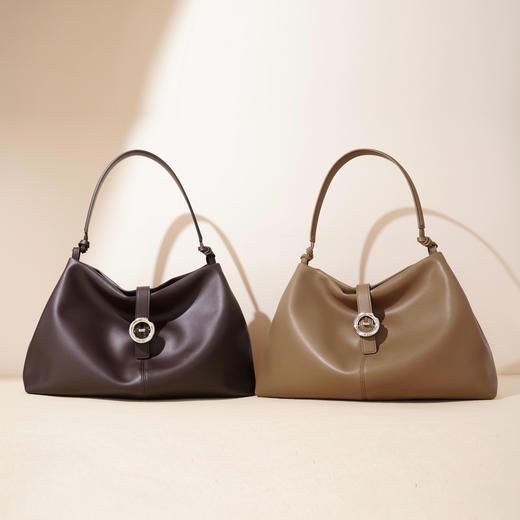 【预售3天】2025新款高级感时尚软包包大容量女包通勤托特包百搭单肩包斜挎包F9881 商品图1