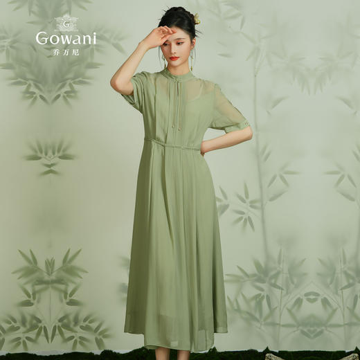 乔万尼真丝连衣裙新款高端桑蚕丝长裙EF2E339 商品图2