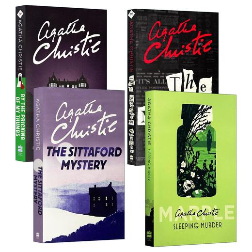Collins正版进口阿加莎系列 马普尔小姐探案第二季4册 英文原版 Miss Marple 英文版侦探小说 魔手 煦阳岭的疑云 斯塔福特疑案 英语书籍 商品图1