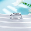 【限时8.8折】【线上铂金馆】PT950 铂金实心固口CNC猫眼圈戒（面宽约3.3-3.7mm）(PTJZ00028)预售产品下单后不退款不退货不换货不补差价) 商品缩略图2