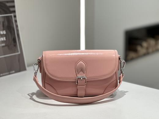 【预售3天】高级感斜挎手机包马卡龙配色马鞍包油蜡皮单肩腋下包NG-NG1008 商品图7