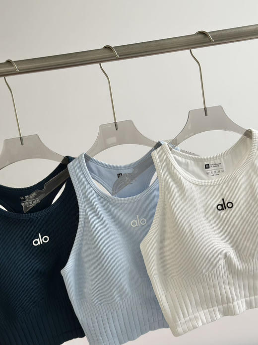 526-1 舒适包裹 不勒横膈膜 alo带固定杯垫 背心文胸 商品图7