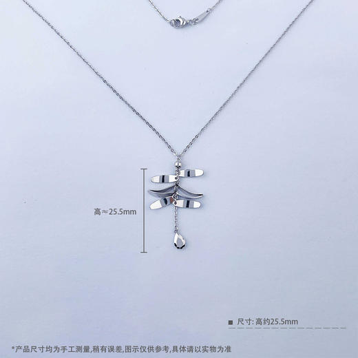 【限时8.8折】【线上铂金馆】PT950 #早春系列  【国际铂金协会 精品】铂金实心麦穗水滴流苏调节套链(BTL00284)预售产品下单后不退款不退货不换货不补差价) 商品图3