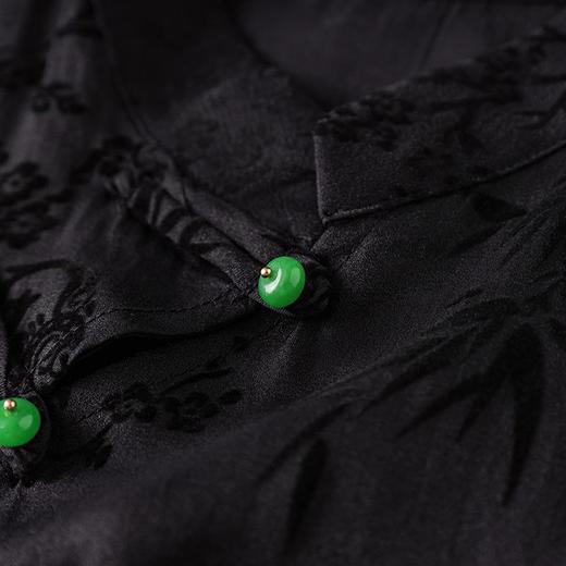 「高货wl」全新升级【铂金会员312/天猫419/差价107】(99324)洛诗琳夏季新中式国风斜襟盘扣上衣提花半身裙两件套装女wl99324 商品图3