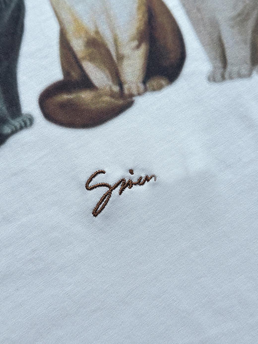 现货 THS-限时 G家 情侣款 可爱猫咪图案印花短袖T恤 QH462 商品图6