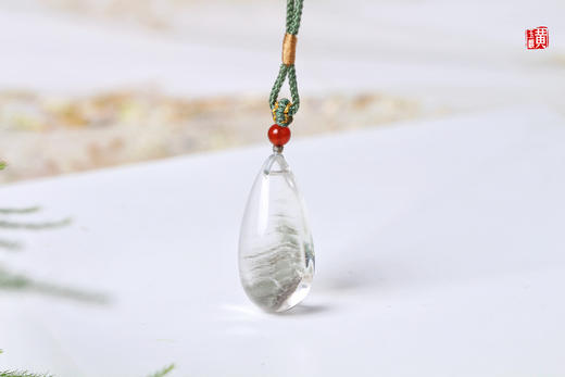 绿幽灵水晶吊坠  配精美挂绳 商品图0