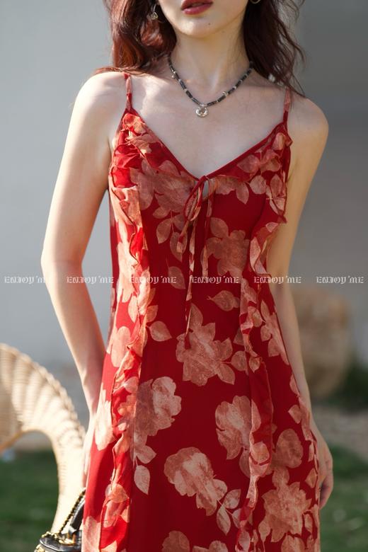 【门店同款】ENJOY夏季“夏日番情”法式荷叶边长裙 162694308 商品图4