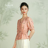 乔万尼真丝衬衫女新款夏季桑蚕丝短袖上衣收腰减龄EF2C411 商品缩略图2