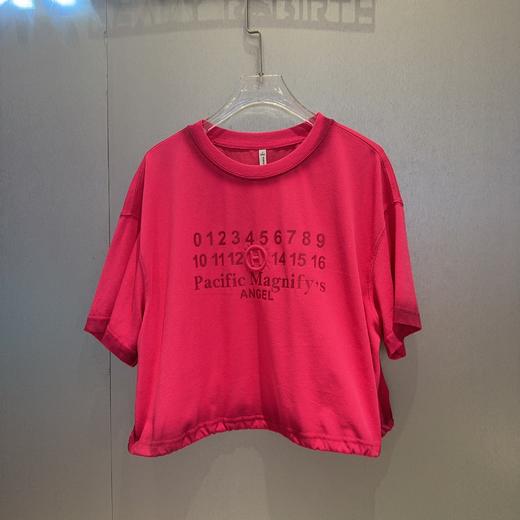 NC圆领数字印花短袖T恤50426（红）夏季152550190321 商品图3