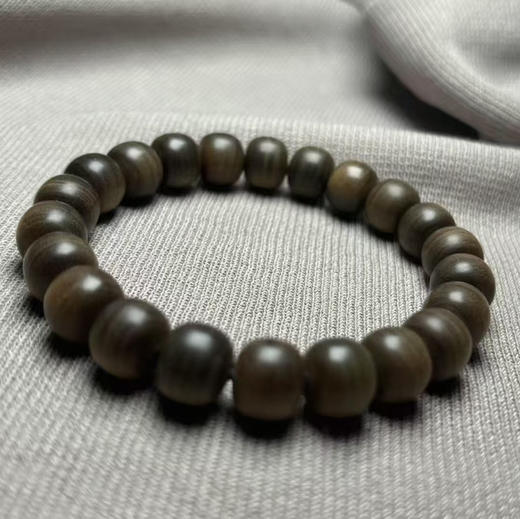 【青山特惠】9*10mm 阴沉虎皮纹精工老型桶珠正区迈索尔印度老山檀 l9 商品图5