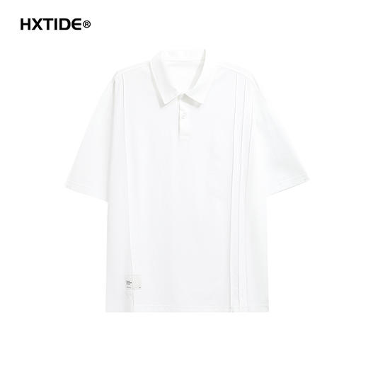 【新品上新】HX 夏季翻领短袖微宽松T恤Z102520071101 商品图0