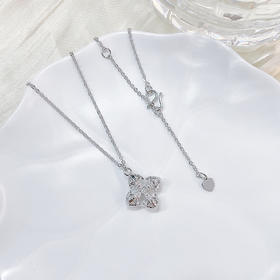 【限时8.8折】【线上铂金馆】PT950 铂金镂空调节十字金刚杵套链(PTTL00099)预售产品下单后不退款不退货不换货不补差价)