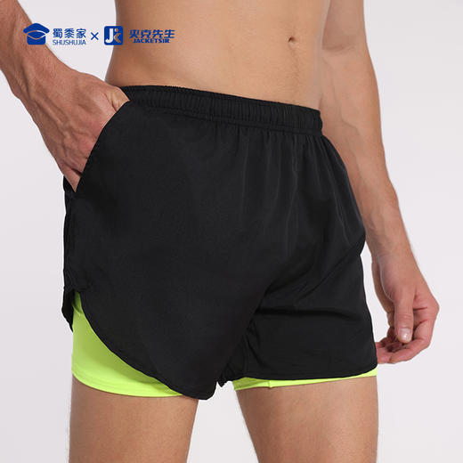 【假两件运动短裤】透气清爽训练短裤高弹防走光五分裤子 商品图8