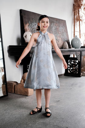 盛唐牡丹| Kids 仙山飞鹤真丝儿童女裙[特价品]