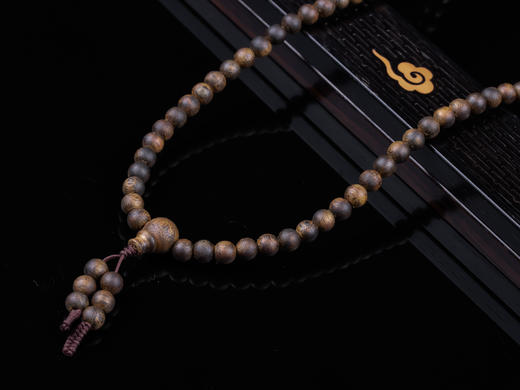 XY0361天然沉香108佛珠手链项链 商品图2