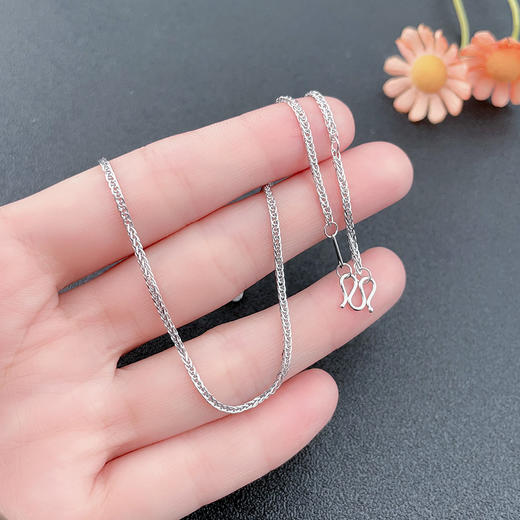 【限时8.8折】【线上铂金馆】PT950 【国际铂金协会】铂金17-18寸调节肖邦链(BXL00001-11)预售产品下单后不退款不退货不换货不补差价) 商品图3