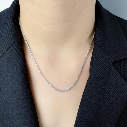 【限时8.8折】【线上铂金馆】PT950 【国际铂金协会】铂金心尾款抽拉调节肖邦链(BXL00040-03)预售产品下单后不退款不退货不换货不补差价) 商品图3