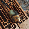 【天然正品】AU750黄金镶天然新疆籽料极油独籽随形和田玉吊坠项链41.9*21.9*20.7MM（皆取最大值）中性款现售价：2880！280325AH35 商品缩略图6