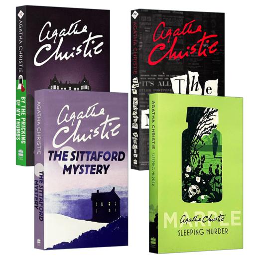 Collins正版进口阿加莎系列 马普尔小姐探案第二季4册 英文原版 Miss Marple 英文版侦探小说 魔手 煦阳岭的疑云 斯塔福特疑案 英语书籍 商品图2