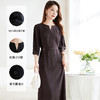 丁摩 夏季新100%桑蚕丝中长裙冠乐皱肌理感真丝连衣裙女5ZF-8900 商品缩略图1