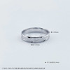 【限时8.8折】【线上铂金馆】PT950 铂金实心固口戒指INS风时尚极简斜纹戒指圈戒(PTJZ00025)预售产品下单后不退款不退货不换货不补差价) 商品缩略图4