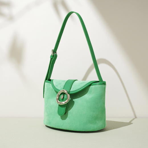 【预售3天】2025新款小众设计单肩包时尚简约拼色高级感独特薯条包斜挎包女包FD9959 商品图1