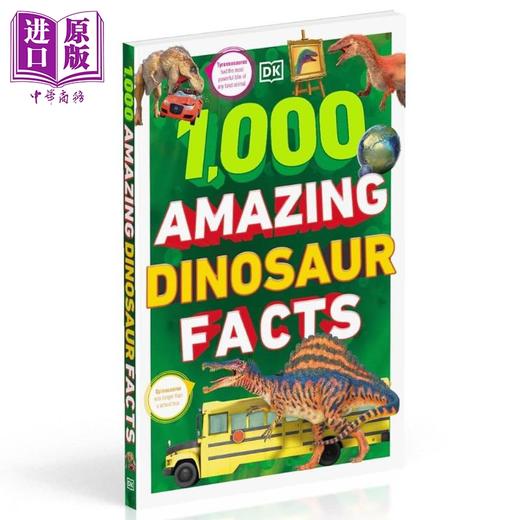 【中商原版】DK 1000个惊人的恐龙事实 1000 amazing dinosaur facts 英文原版 儿童科普读物 动物科学百科 进口童书 9岁以上 商品图1