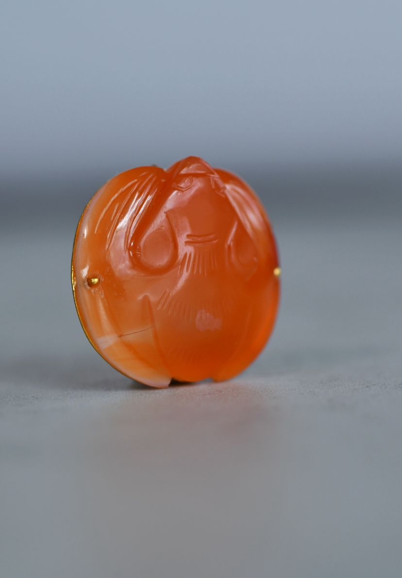 清代玛瑙蝙蝠胸针项链两用款