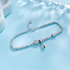 【限时8.8折】【线上铂金馆】PT950 【国际铂金协会 】铂金空心莲花吊饰幸运四叶草小蛮腰间蹦迪珠调节手链(BSL00205)预售产品下单后不退款不退货不换货不补差价) 商品缩略图3