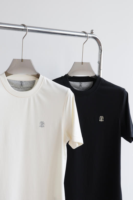 B.C 经典小标 丝光双面平纹 圆领短袖T恤 TX501 商品图3