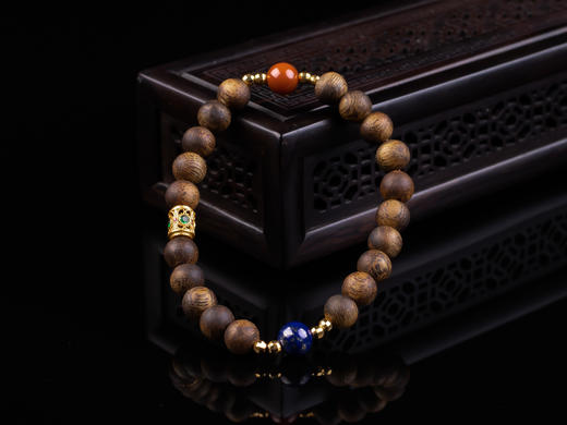 XY0339沉香+南红青金石手串 商品图3