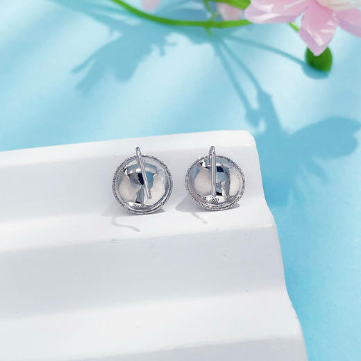 【限时8.8折】【线上铂金馆】PT950 铂金实心镜面半球形耳钩耳饰(PTES00134)预售产品下单后不退款不退货不换货不补差价) 商品图1