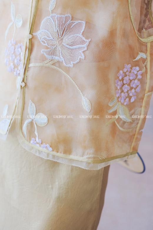 【门店同款】ENJOY夏季云敛-青山行提花刺绣马夹 162545978 商品图6