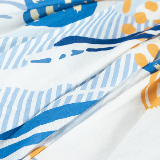 谜底花色半身裙2025秋季新款度假风复古印花中长款半裙257MB7754 商品图3