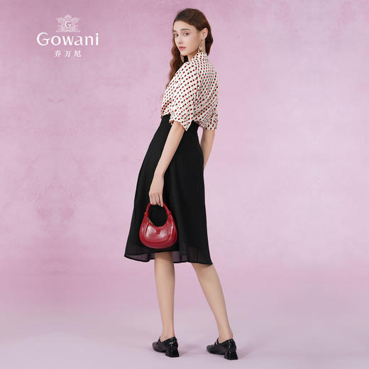 乔万尼新款真丝衬衫女重磅桑蚕丝复古提花设计感EF2C391 商品图3