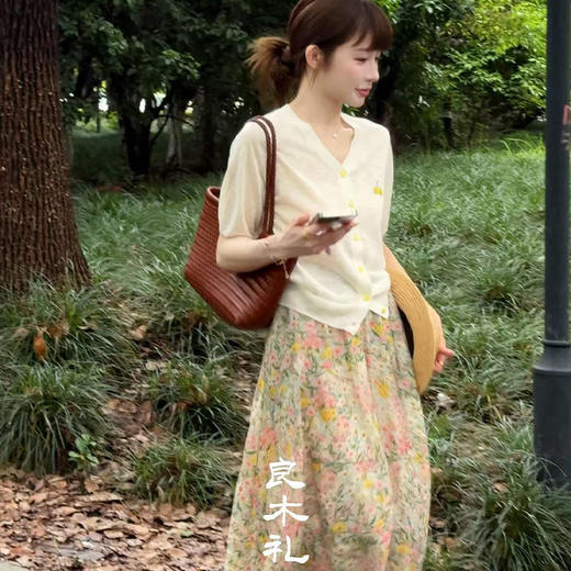 【预售7天】良木礼碎花半裙（378） 商品图0