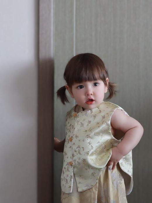 盛唐牡丹| Kids 百蝶织锦缎儿童马甲[特价品] 商品图1