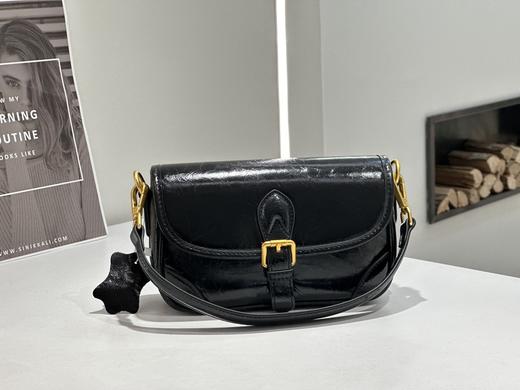 【预售3天】高级感斜挎手机包马卡龙配色马鞍包油蜡皮单肩腋下包NG-NG1008 商品图8